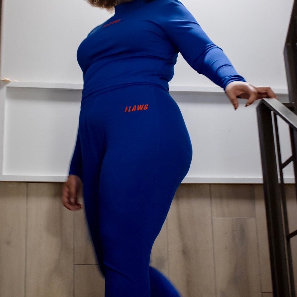 Blue two piece set